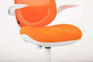 Krzesło biurowe Cobra King Junior Biało-pomarańczowe 6