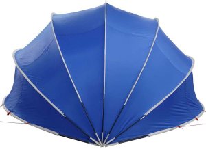 vidaXL Niebieska kopuła basenowa 472 x 460 x 229 cm 9