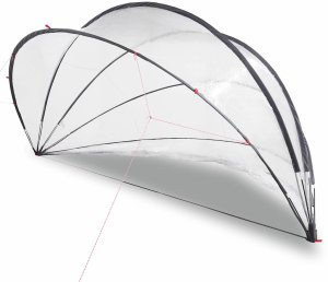 vidaXL Przezroczysta kopuła do basenu 430 x 430 x 210 cm 3