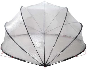 vidaXL Przezroczysta kopuła do basenu 430 x 430 x 210 cm 9