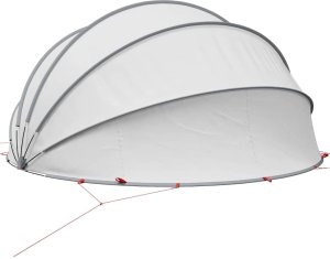 vidaXL Kopuła basenowa szara i pomarańczowa 430 x 430 x 210 cm 6