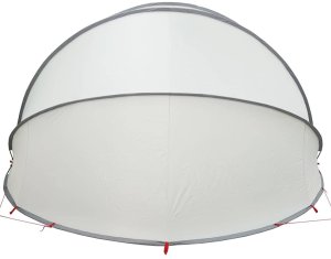 vidaXL Kopuła basenowa szara i pomarańczowa 430 x 430 x 210 cm 8