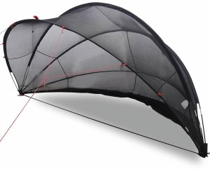 vidaXL Kopuła basenowa Czarny 336 x 322 x 160 cm 3