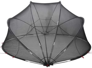 vidaXL Kopuła basenowa Czarny 336 x 322 x 160 cm 9