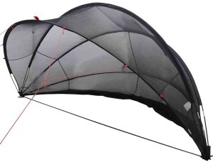 vidaXL Basenowa kopuła Czarny 405 x 405 x 192 cm 2