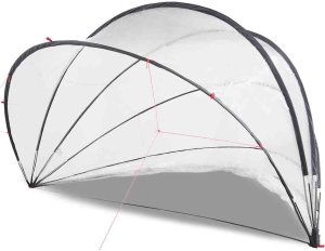 vidaXL Przezroczysta kopuła basenowa 500 x 500 x 236 cm PVC 3