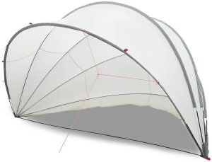 vidaXL Basenowa kopuła szara i pomarańczowa 546 x 516 x 250 cm 3