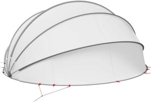 vidaXL Basenowa kopuła szara i pomarańczowa 546 x 516 x 250 cm 6