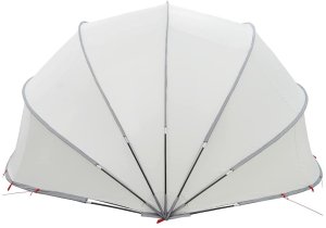 vidaXL Basenowa kopuła szara i pomarańczowa 546 x 516 x 250 cm 9