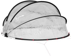 vidaXL Kopuła przezroczysty 336 x 322 x 160 cm PVC 6