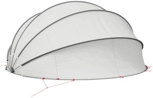 vidaXL Kopuła basenowa Szary i pomarańczowy 500 x 500 x 236 cm 6