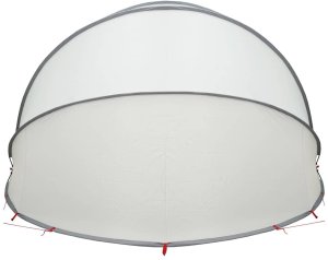 vidaXL Kopuła basenowa Szary i pomarańczowy 500 x 500 x 236 cm 8