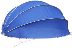 vidaXL Niebieska kopuła basenowa 500 x 500 x 236 cm 6