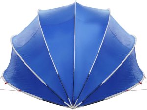 vidaXL Niebieska kopuła basenowa 500 x 500 x 236 cm 9