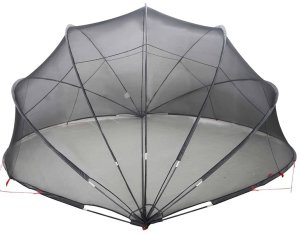 vidaXL Kopuła basenowa czarny 430 x 430 x 210 cm 9