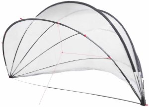 vidaXL Przezroczysta kopuła do basenu 546 x 516 x 250 cm PVC 2