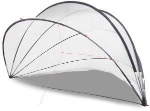 vidaXL Przezroczysta kopuła do basenu 546 x 516 x 250 cm PVC 3