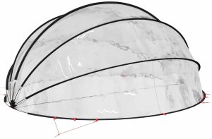 vidaXL Przezroczysta kopuła do basenu 546 x 516 x 250 cm PVC 6
