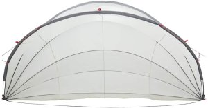 vidaXL Kopuła basenowa szary i pomarańczowy 592 x 590 x 275 cm 7