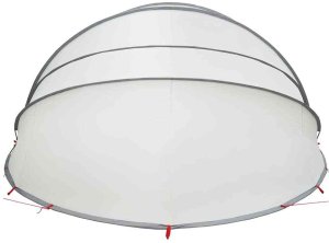 vidaXL Kopuła basenowa szary i pomarańczowy 592 x 590 x 275 cm 8