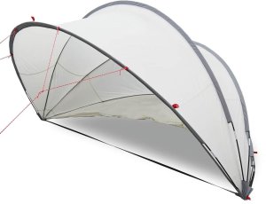 vidaXL Kopuła basenowa szara i pomarańczowa 405 x 405 x 192 cm 3