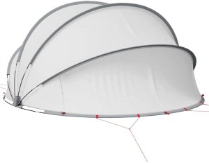 vidaXL Kopuła basenowa szara i pomarańczowa 405 x 405 x 192 cm 6