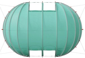 vidaXL Namiot basenowy Zielony 640 x 432 x 205 cm 9