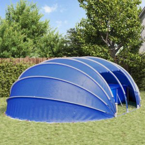 vidaXL Namiot do basenu niebieski 640 x 432 x 205 cm 4