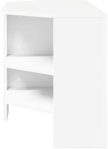 vidaXL Rogowa szafka na telewizor biała 102x40,5x45cm 6