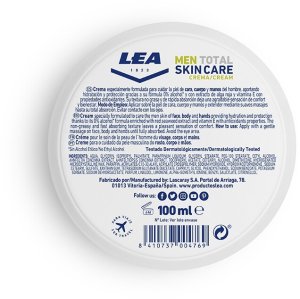 LEA Total Care Krem nawilżający męski do twarzy, ciała i rąk 100 ml 2