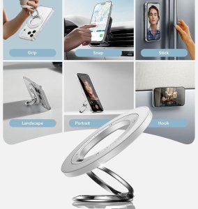 ESR MAGNETIC 360 HALOLOCK MAGSAFE PHONE RING WHITE 3