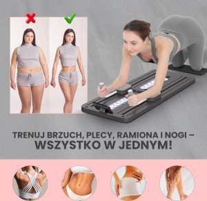Extralink Pilates board reformer for abdominal exercises, push-ups 5