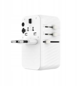 Fixed Voyager 85W travel adapter for EU, UK and USA/AUS, with 4xUSB-C and 1xUSB output | Adapteris 2