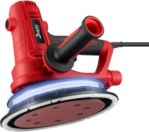 SZLIFIERKA DO GIPSU GŁADZI ŚCIAN TYNKÓW PŁYT SUFITÓW SIECIOWA LED WOREK 180 2