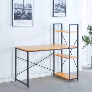 BIURKO KOMPUTEROWE LOFT SZKOLNE RIWALL RD-01 Z REGAŁEM I PÓŁKAMI GAMINGOWE 13