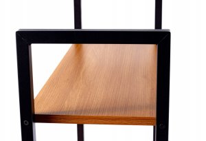 BIURKO KOMPUTEROWE LOFT SZKOLNE RIWALL RD-01 Z REGAŁEM I PÓŁKAMI GAMINGOWE 5