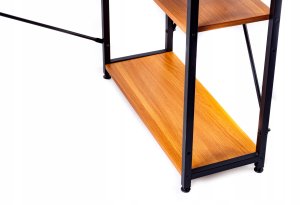 BIURKO KOMPUTEROWE LOFT SZKOLNE RIWALL RD-01 Z REGAŁEM I PÓŁKAMI GAMINGOWE 7