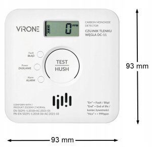 Virone CZUJKA TLENKU WĘGLA (CZADU) DC-11 4