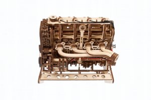 UGEARS Drewniane mechaniczne puzzle Motor V8 5