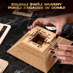MoYu EscapeWelt drewniana układanka łamigłówka Pyramida 3