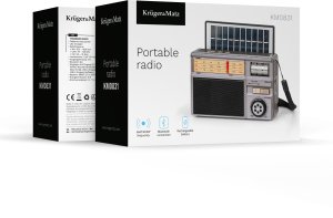 Radio Kruger&Matz Radio przenośne analogowe solarne model KM0831 18