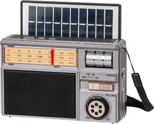 Radio Kruger&Matz Radio przenośne analogowe solarne model KM0831 40