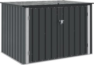 Skrzynia ogrodowa vidaXL Skrzynia do przechowywania w ogrodzie Czarny 2