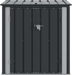 Skrzynia ogrodowa vidaXL Skrzynia do przechowywania w ogrodzie Czarny 7