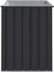 Skrzynia ogrodowa vidaXL Skrzynia do przechowywania w ogrodzie Czarny 8