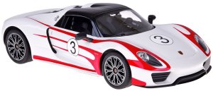 Jokomisiada Rastar auto zdalnie sterowane Porsche 918 Spyder 1:14 pilot oświetlenie RC0711 EDUKAMP 5