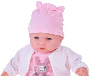 Interaktywna miękka lalka bobas gaworzy śmieje się 40 cm ZA5836 EDUKAMP 5