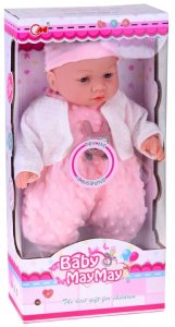 Interaktywna miękka lalka bobas gaworzy śmieje się 40 cm ZA5836 EDUKAMP 8