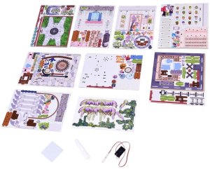 Jokomisiada Drewniane PUZZLE 3D Seria budynek Kwiaciarnia z oświetleniem 243 elementów ZA6015 3