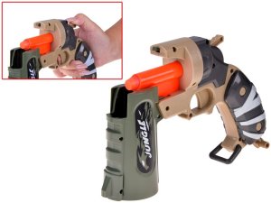 Pistolet na piankowe naboje + puszki zestaw strzelecki dla dzieci ZA5981 EDUKAMP 7